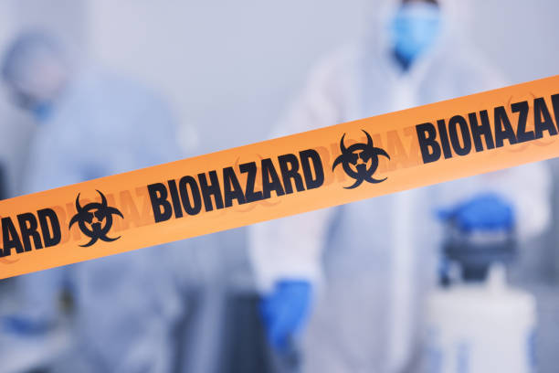 Professional Biohazard Cleanup technician working in Moss Landing, CA
